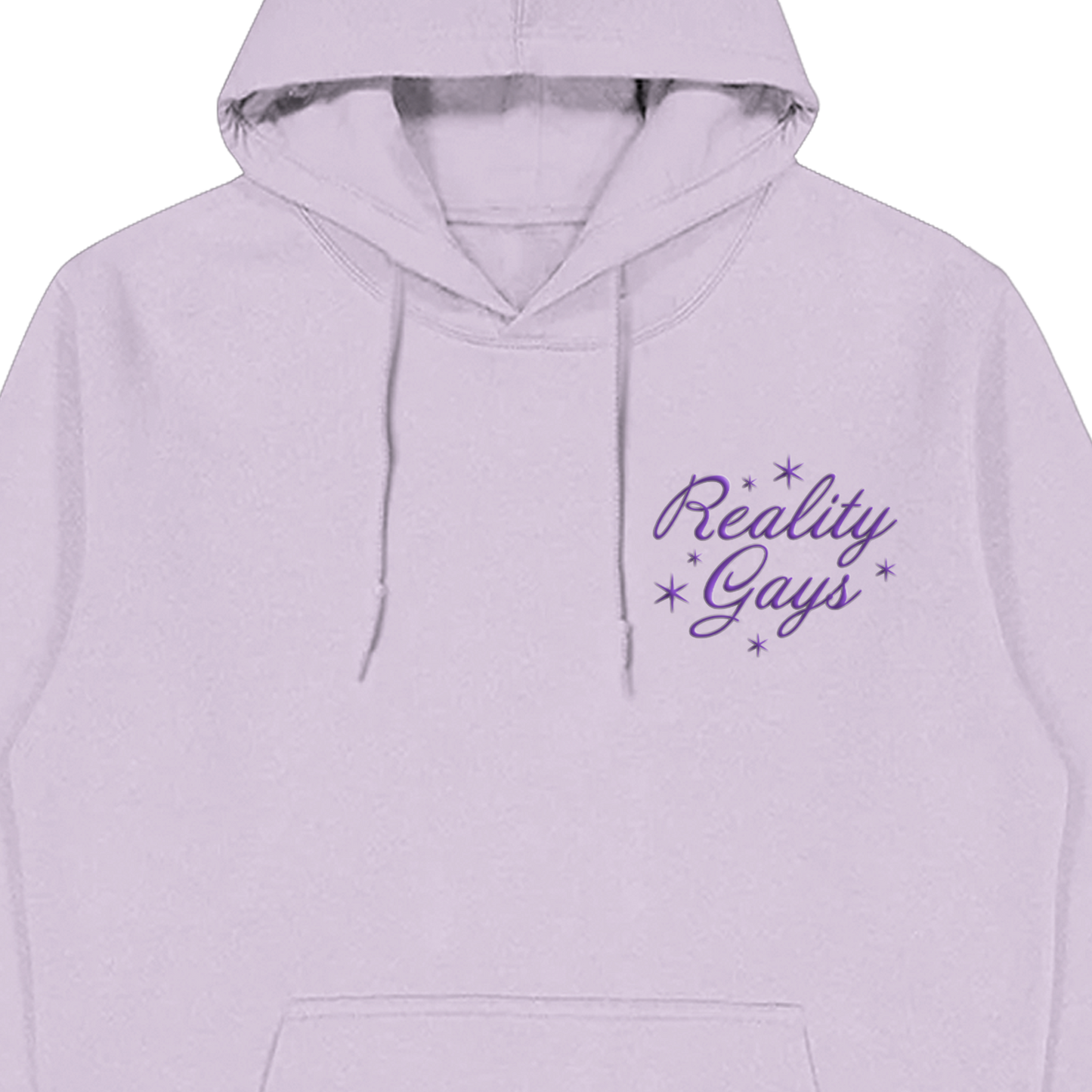 Puff Print Keep Going Queens Hoodie (Lilac)