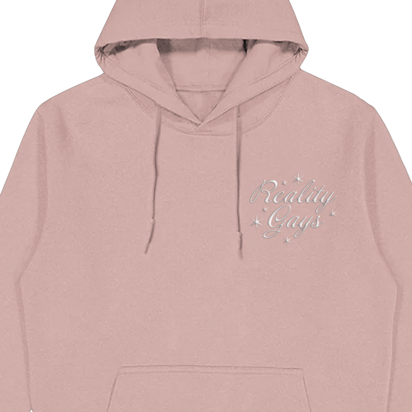 Puff Print Keep Going Queens Hoodie (Coral)