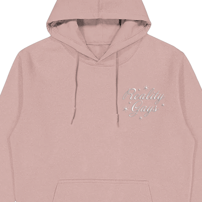 Puff Print Keep Going Queens Hoodie (Coral)