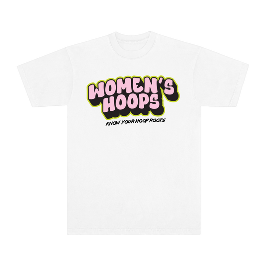 Women's Hoops Tee (White)